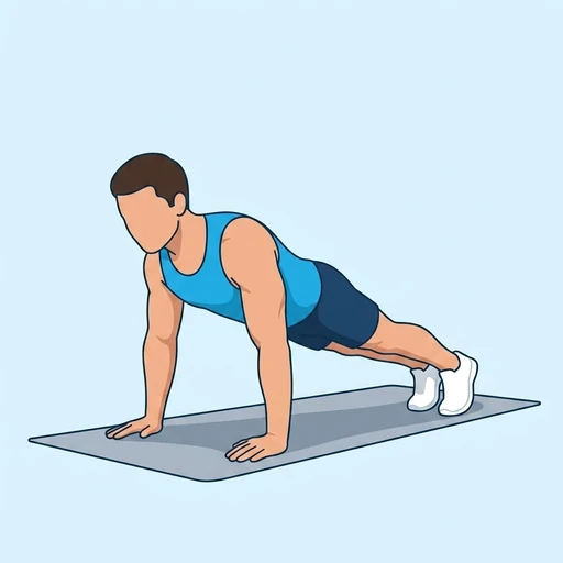 Push-up: Exercise illustration (peak)