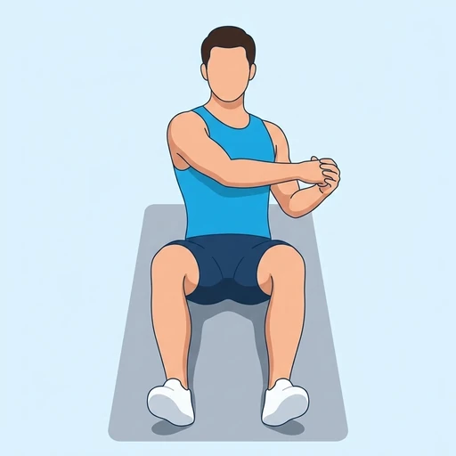 Russian twist: Exercise illustration (peak)